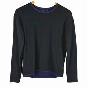 Majestic Filatures Fleece Lined Deluxe Teeshirt Long Sleeve Viscose Sz 3 US: M